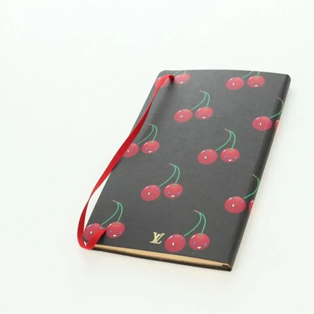 Louis Vuitton Collector Cherry Print Notebook MM Jane Canvas Gi1371 Brown